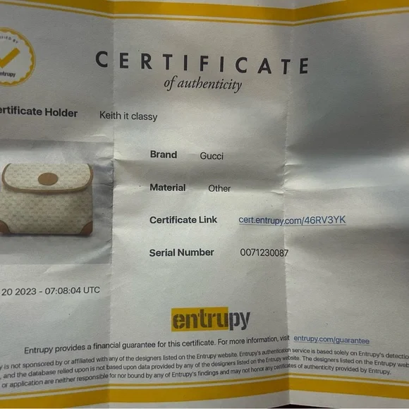 Vintage Gucci Crossbody with Entrupy COA - Picture 8 of 15